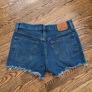 Levi's 501 Button Fly Medium Wash Denim Shorts